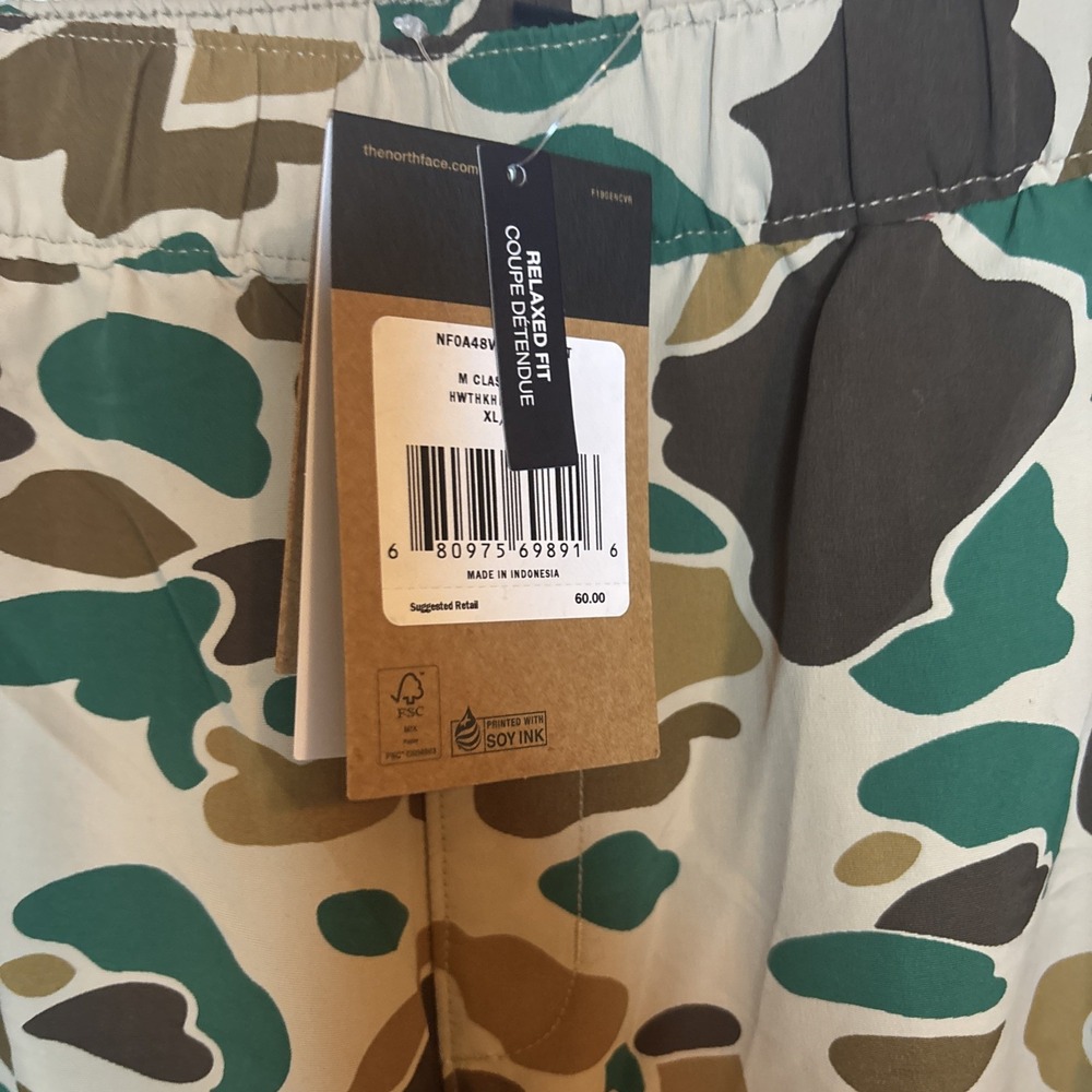 NWT The North Face Class V Pants Camo Mens XL FlashDry Relaxed Fit Retail - Picture 3 of 16